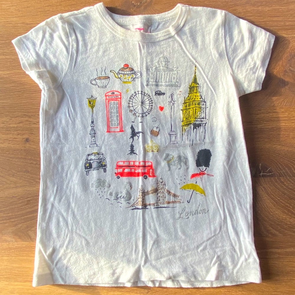Girls Crewcuts collectible graphic tee Sz 8